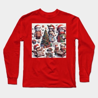 Roblox desing christmas Long Sleeve T-Shirt